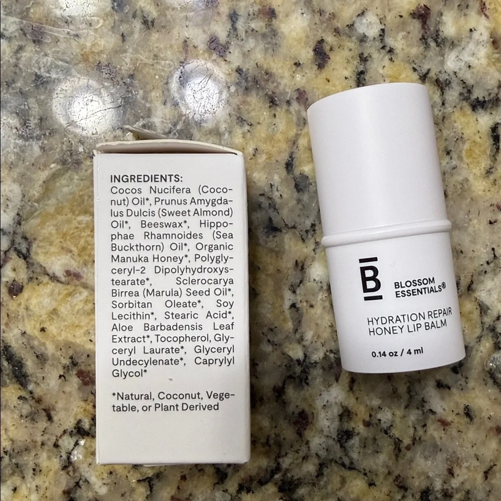 Blossom Essentials Hydration Repair Honey Lip Balm Organic Manuka Sea Buckthorn